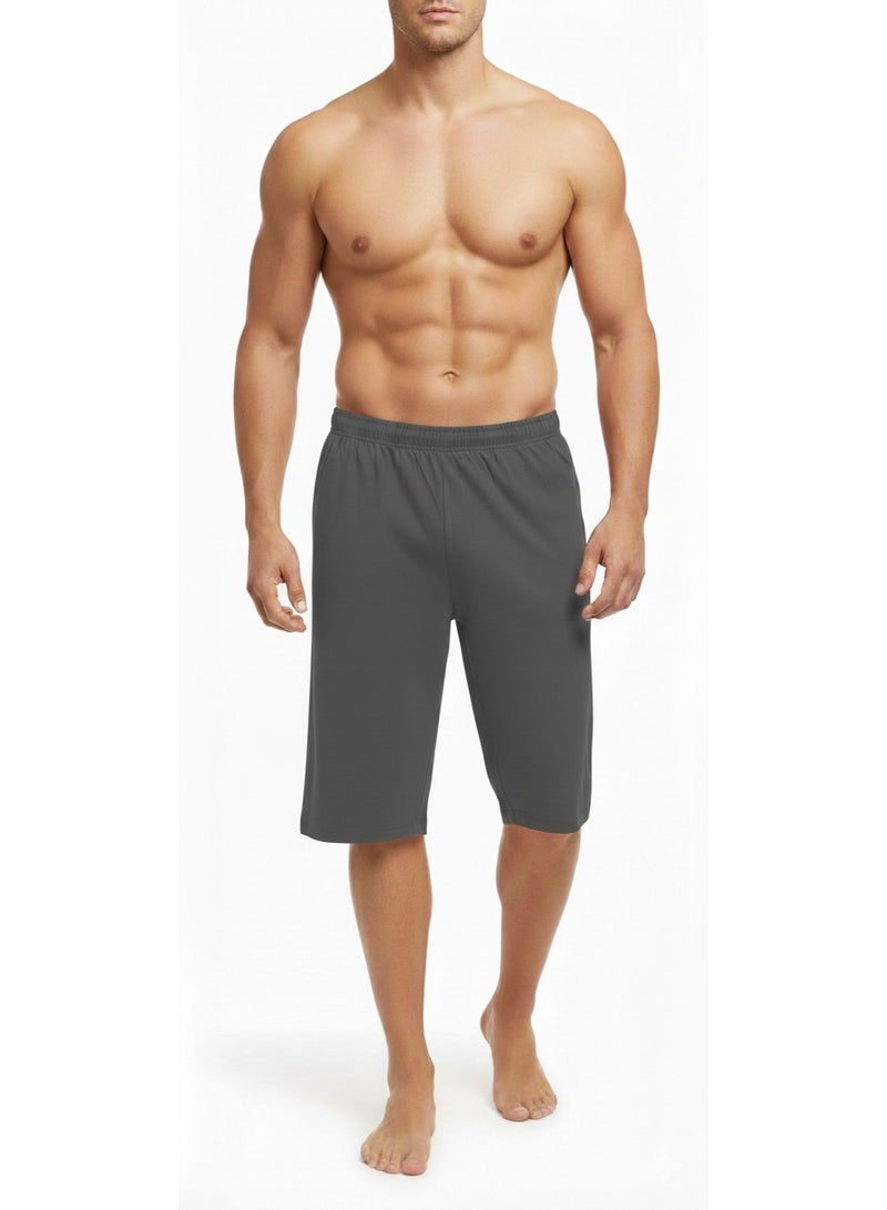 Men's Summer Cotton Short-Dark Grey