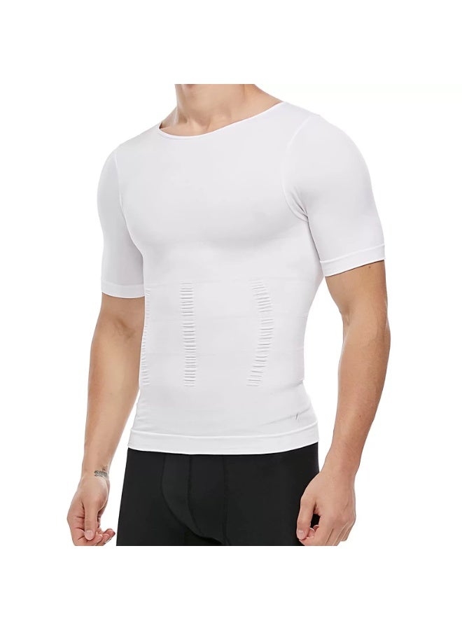 Generic 2-Pack Men's Slim Fit Vest - Compression Shirt for Running & Gym, Slim Body Compression Shaper to Tighten and Coordinate the Abdominal Area, Size L - Image 5