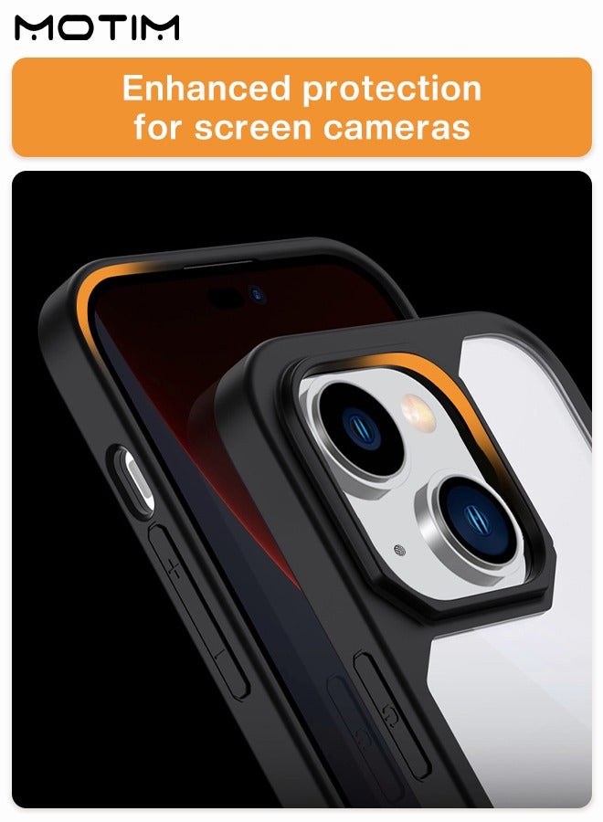 Motim Clear Case for iPhone 14/14 Plus Top-Grade Drop Protection Anti-Yellowing Slim Phone Case Hard Back TPU Bumper Shockproof Anti-Scratch Cover - Image 3