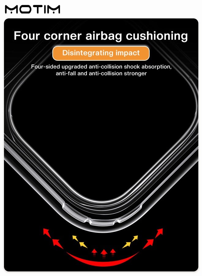 Motim Clear Case for iPhone 14/14 Plus Top-Grade Drop Protection Anti-Yellowing Slim Phone Case Hard Back TPU Bumper Shockproof Anti-Scratch Cover - Image 5