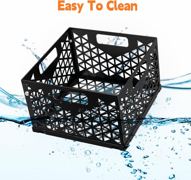 foedo Charcoal Firebox Basket for Oklahoma Joe Offset Smoker, Grill Accessories for Long and Efficient Smoking, 12" x 12" x 7.5 "Fire Basket for Oklahoma Joes Highland (Only 4 Screws) (black) - Image 4