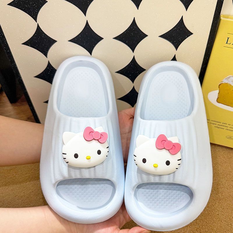 Cartoon Hello Kitty Cat Slippers Summer Women EVA Soft Sole Anti-Slip Indoor Outdoor Flat Slippers - Image 2