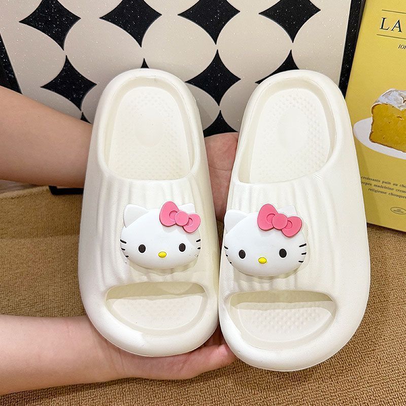 Cartoon Hello Kitty Cat Slippers Summer Women EVA Soft Sole Anti-Slip Indoor Outdoor Flat Slippers - Image 3