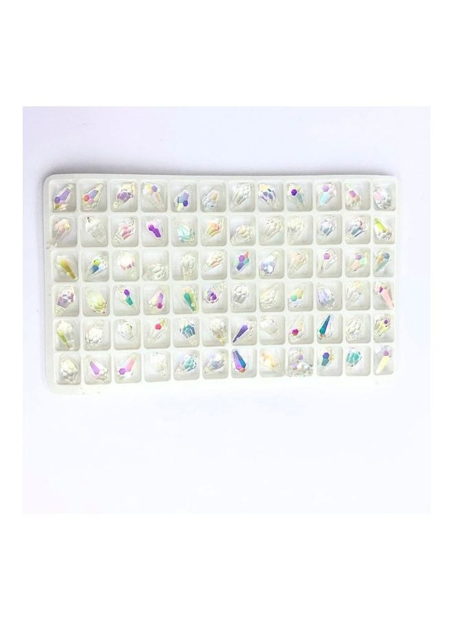NIBEMINENT 72-Piece Drop Shaped Glass Crystal  - Image 1
