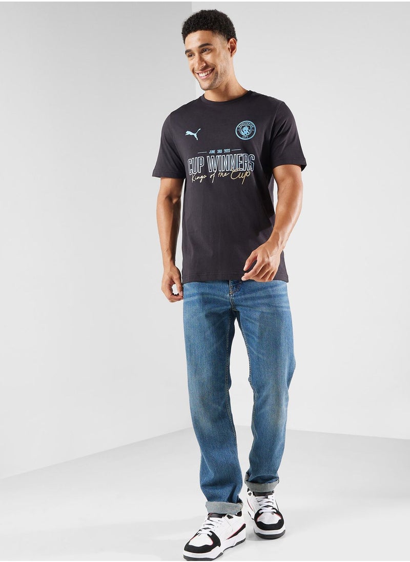 PUMA - Manchester City Fa Cup Winners T-Shirt - Image 1
