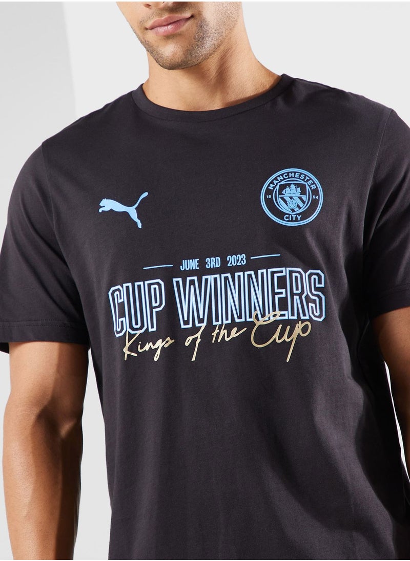 PUMA - Manchester City Fa Cup Winners T-Shirt - Image 1