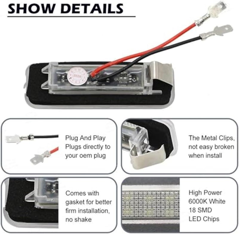 DEMULAX 2Pcs Number Plate Light for Focus MK1 - Image 5