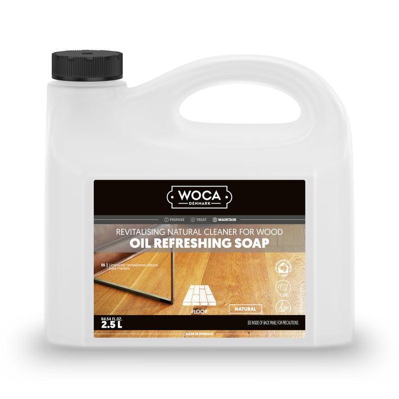 WOCA Oil Refreshing Soap (Oil Refresher), Natural 2.5L â€“ Concentrated Cleaner for Oil-Treated Hardwood Floors, Furniture, Millwork, Cutting Boards, and Countertops. - Image 2
