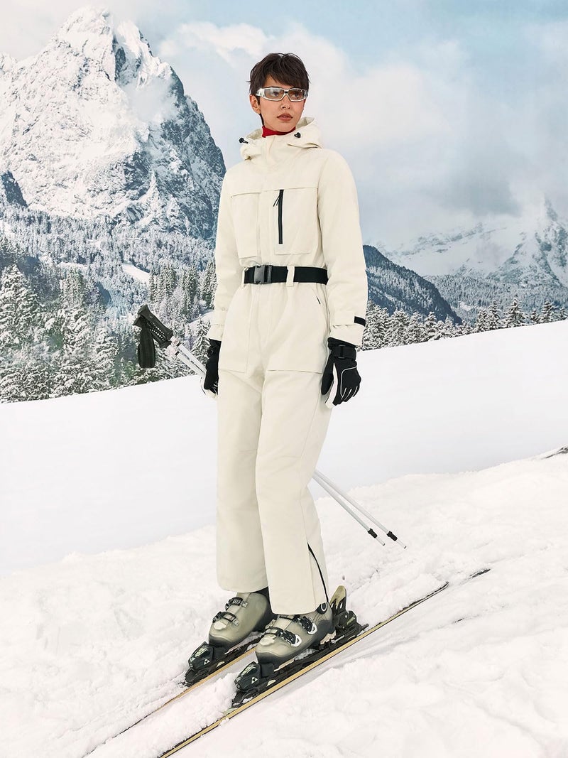 Yousify Womens Ski Suit One Piece Snow Suit Winter Waterproof Outdoor Sports Snowsuit Jumpsuit Snowboard Jacket - Image 5