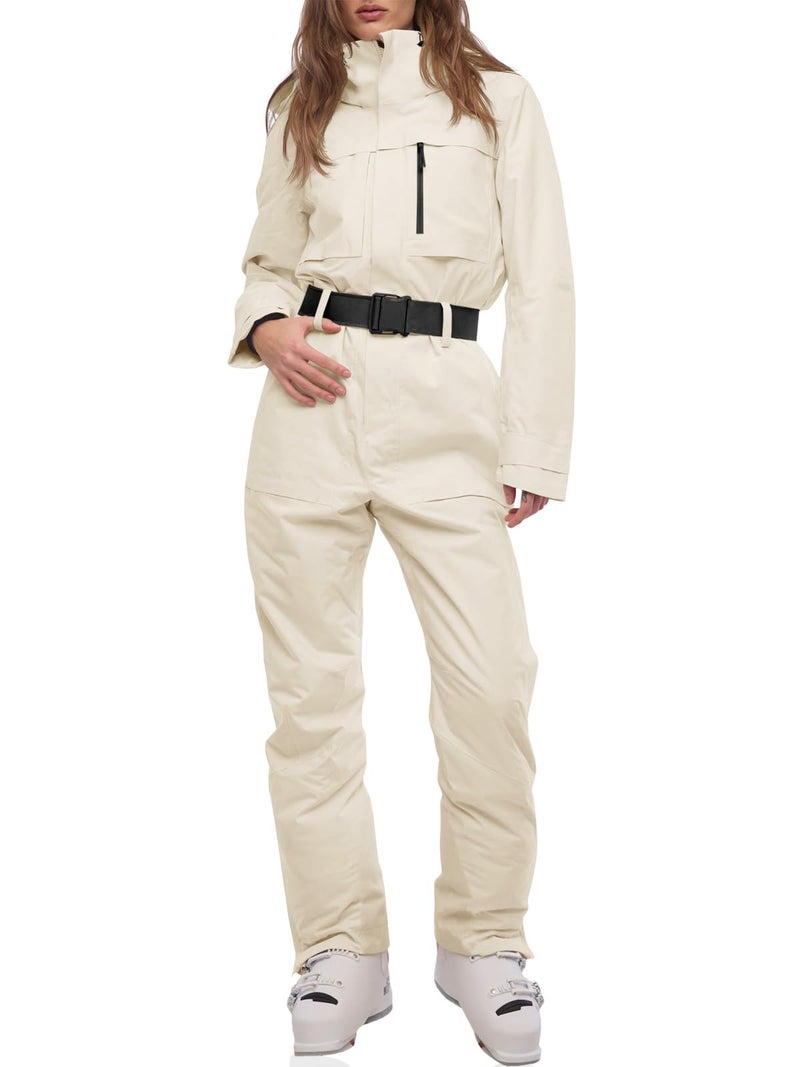 Yousify Womens Ski Suit One Piece Snow Suit Winter Waterproof Outdoor Sports Snowsuit Jumpsuit Snowboard Jacket - Image 1