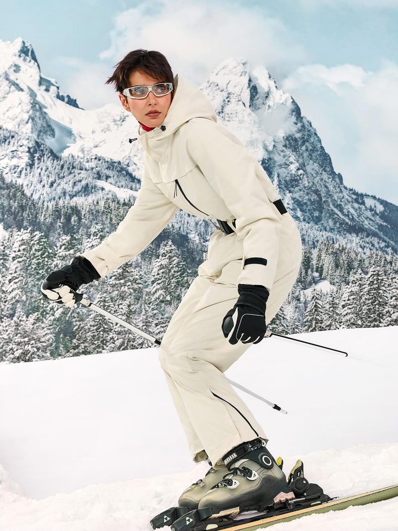 Yousify Womens Ski Suit One Piece Snow Suit Winter Waterproof Outdoor Sports Snowsuit Jumpsuit Snowboard Jacket - Image 3