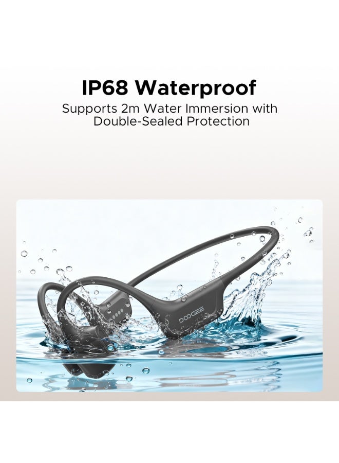 DOOGEE BoneAir - Swimming Conduction Headphones, Open Ear Wireless Bluetooth Sports Earphones for Running, Swimming and Sports, Workouts, Sweat Resistant, IP68 - Image 4