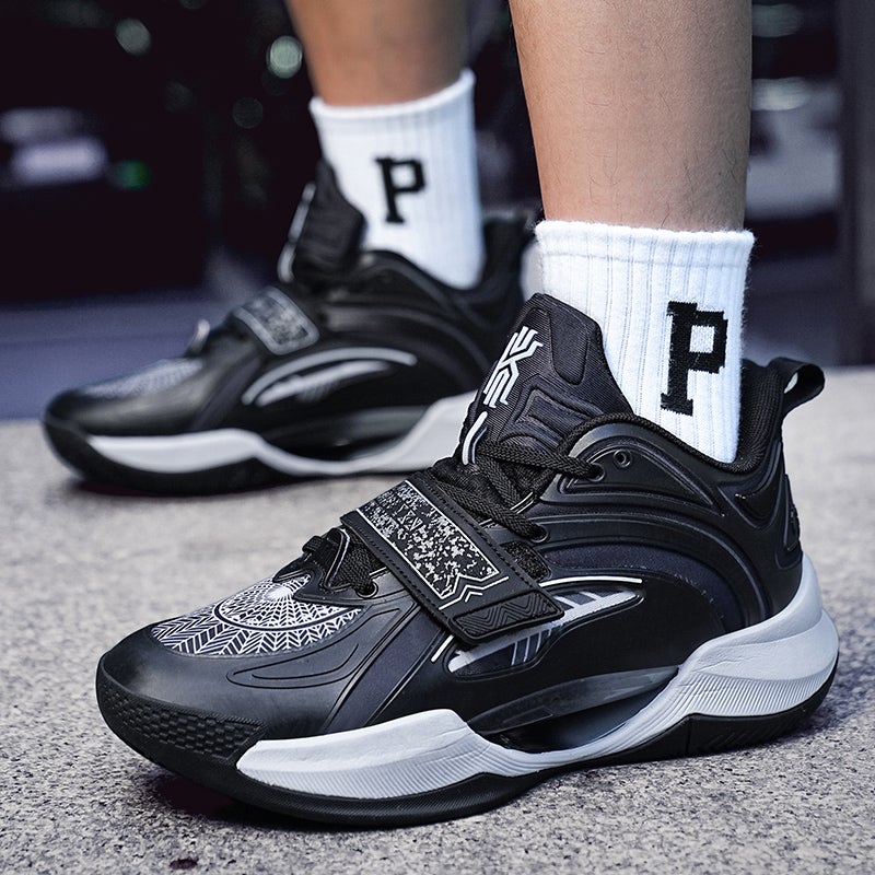 Shuihua 4Th Generation Basketball Shoes Men'S Style Student Kidsren'S Boys 5 Practical Sneakers With Friction And Sound - Image 1
