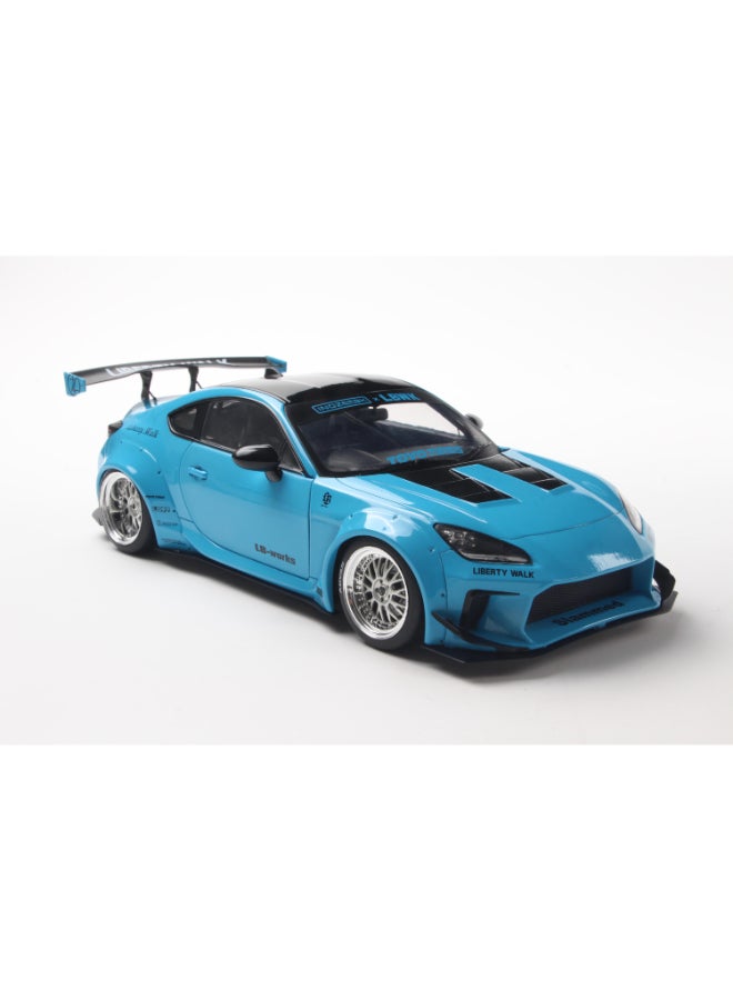 Solido Toyota GR86 LBWK Body Kit Baby Blue 2024 Diecast Model Car, 1:18 Scale, Opening Front Doors, Steerable Wheels, Official Toyota Collector Display Model - Image 3