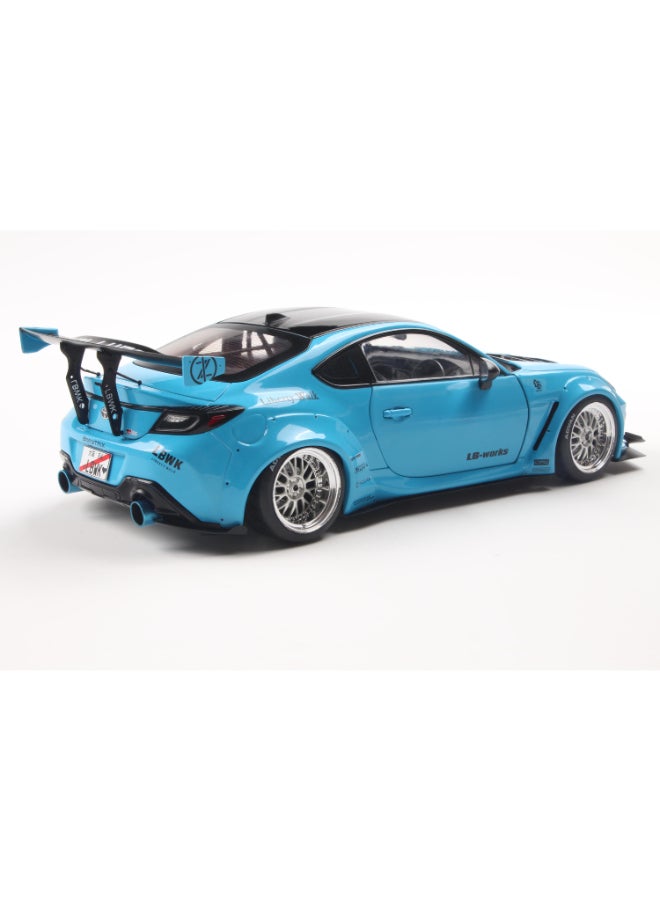Solido Toyota GR86 LBWK Body Kit Baby Blue 2024 Diecast Model Car, 1:18 Scale, Opening Front Doors, Steerable Wheels, Official Toyota Collector Display Model - Image 2