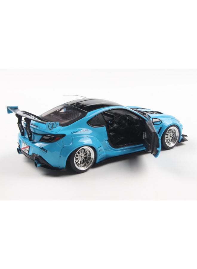Solido Toyota GR86 LBWK Body Kit Baby Blue 2024 Diecast Model Car, 1:18 Scale, Opening Front Doors, Steerable Wheels, Official Toyota Collector Display Model - Image 5