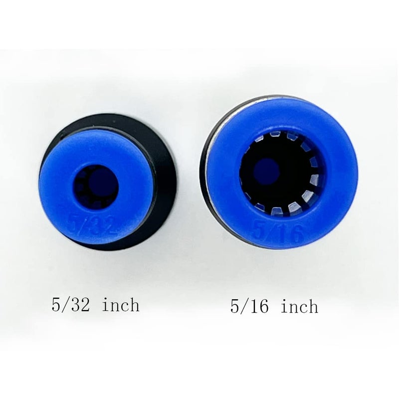 ROZESAZZ 5/16" OD x 5/32" OD Pneumatic quick Connector Push to Connect fittings Straight reducer Union/Coupler (Pack of 10) - Image 2