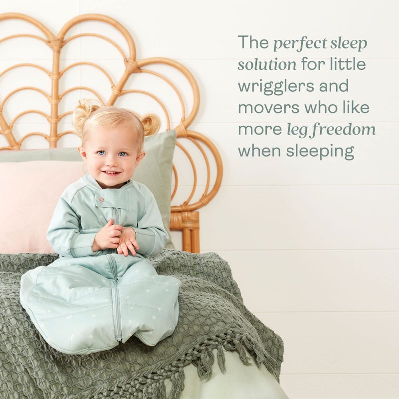 ergoPouch Sleep Suit Bag 3.5 TOG â€“ Baby Sleep Sack & Wearable Blanket, 2-in-1 Convertible Sack to Suit with Legs for Safe Movement, Regulates Temperature Overnight, Unisex (8-24 Months, Sage) - Image 4
