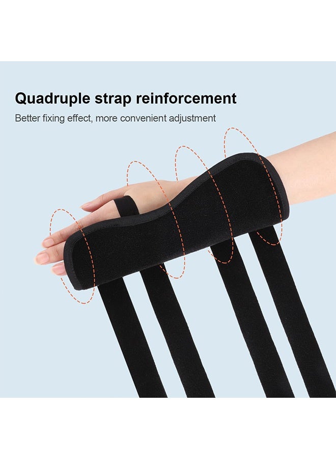 Quantum Pinky & Ring Finger Splint Brace, Washable and Removable Stroke Carpal Tunnel Splint, Adjustable Right Hand Wrist Brace Splint for Relief and Injury Support - Image 2