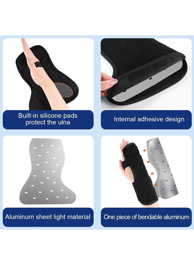 Quantum Pinky & Ring Finger Splint Brace, Washable and Removable Stroke Carpal Tunnel Splint, Adjustable Right Hand Wrist Brace Splint for Relief and Injury Support - Image 5