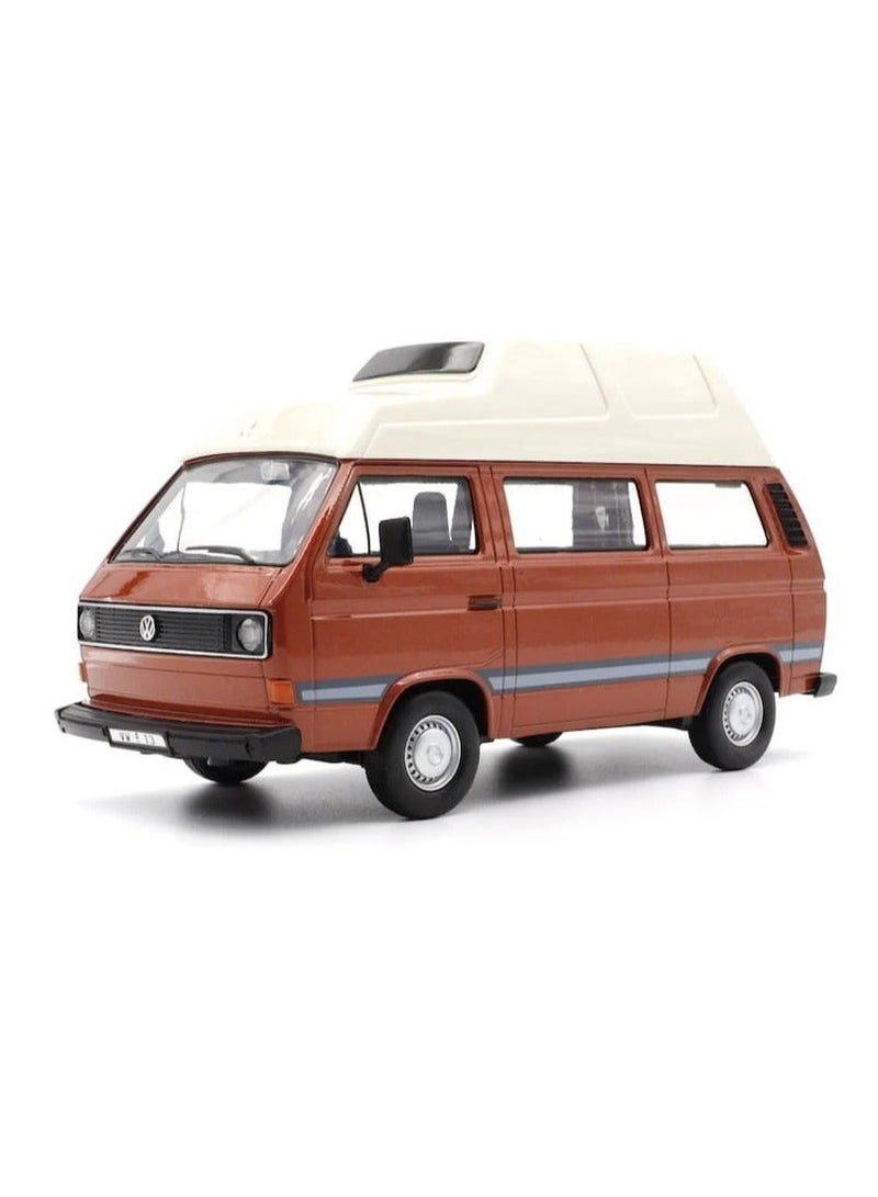 Motormax Volkswagen Type 2 (T3) Camper Van Die-Cast Model â€“ 1:24 Scale - Image 1