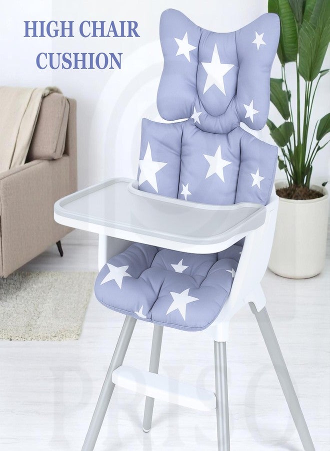 PRISO Universal Baby Pushchair Mesh Pram Stroller Back Support Seat Liner, Newborn Breathable Cushion Non-Slip Seat Pad Pillow Accessories Star Print Design. - Image 5