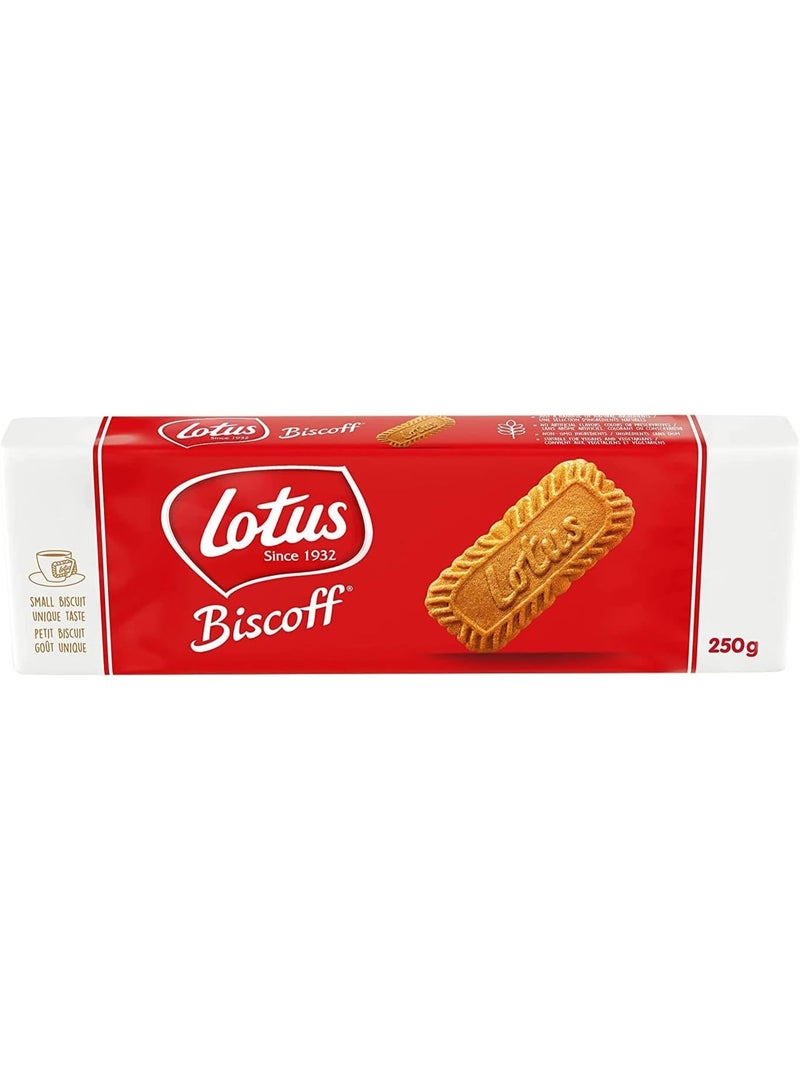 لوتس بسكويت لوتس بيسكوف الأصلي (Lotus Biscoff) - 250 جرام - الطعم الفريد والكراميل - Image 1