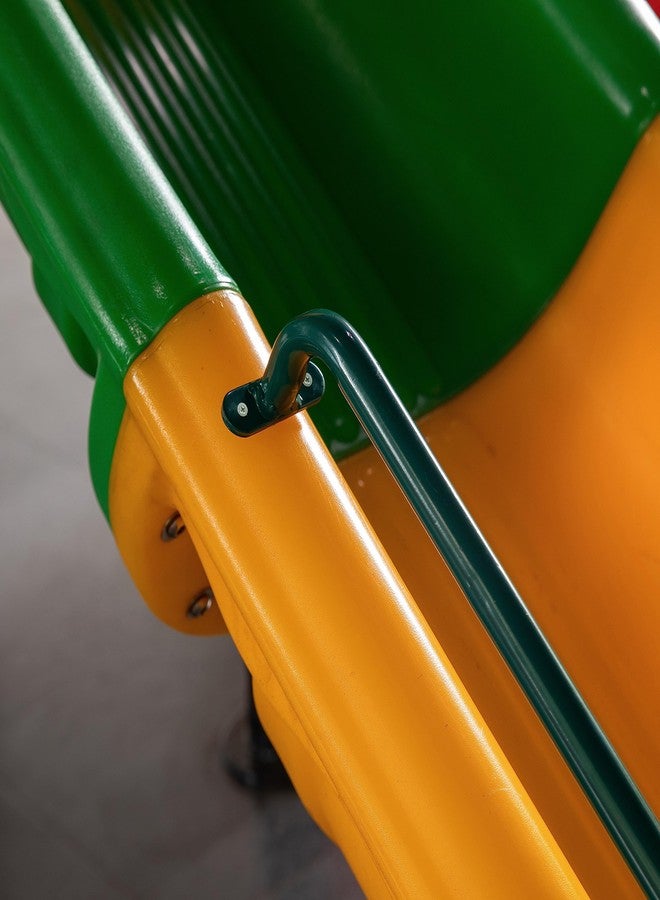 PLAYBERG Green Metal Safety Grab Handles Set, Kids Outdoor Play House Hand Grip Bars for Jungle Gym Playground Set Accessory - Image 3