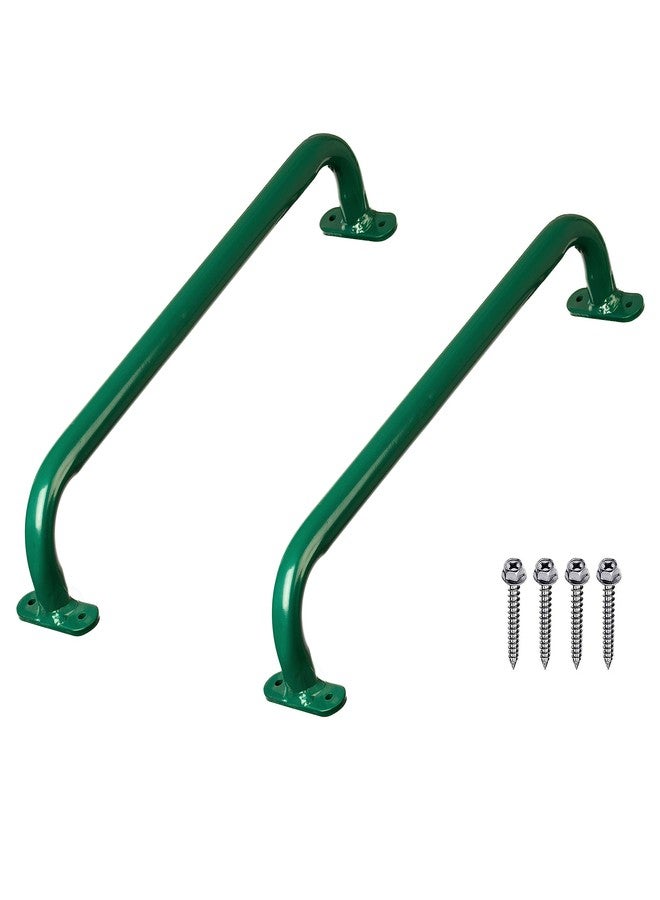 PLAYBERG Green Metal Safety Grab Handles Set, Kids Outdoor Play House Hand Grip Bars for Jungle Gym Playground Set Accessory - Image 5