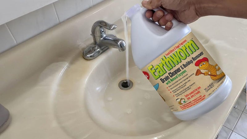Earthworm ® Drain Cleaner - Drain Deodorizer - Natural and Safer for Families - One (1) 1 Gallon bottle - Image 2