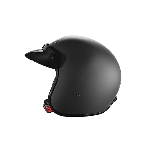 Studds JETSTAR Classic Plain Open Face Helmet (Matt Black, XL) - Image 3