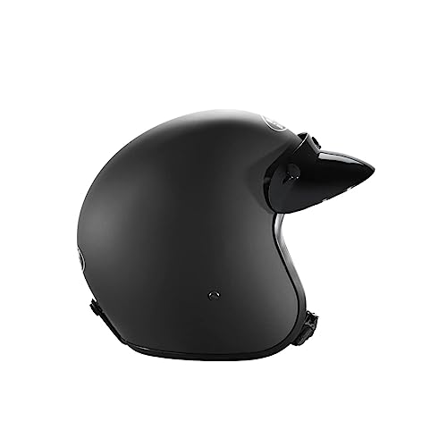 Studds JETSTAR Classic Plain Open Face Helmet (Matt Black, XL) - Image 5