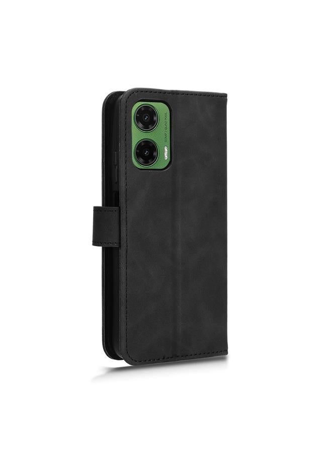 erorex Case For Motorola Moto G35 Skin Feel Magnetic Flip Leather Phone Case - Image 3
