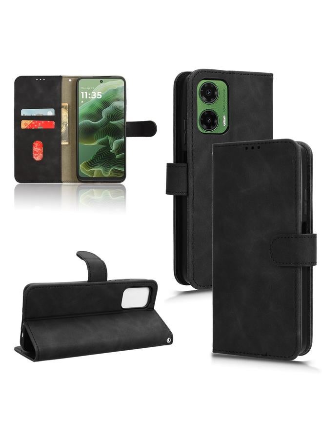 erorex Case For Motorola Moto G35 Skin Feel Magnetic Flip Leather Phone Case - Image 1