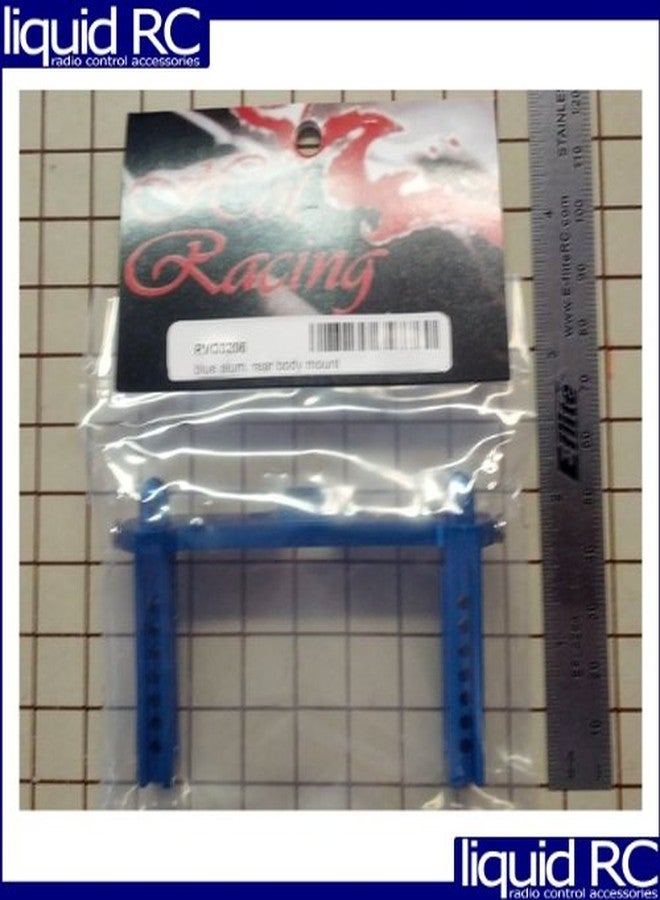Hot Racing RVO3206 Blue Aluminum Rear Body Mount - Image 2