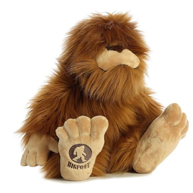 AURORA Mysterious Fantasy Big Foot Stuffed Animal Mythical Companion Imaginative Adventures Brown 16.5 Inches - Image 4