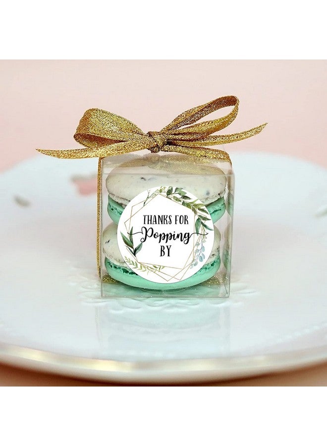 EKSPLODI Thanks for Popping by Stickers, Greenery Baby Shower Favor Stickers, Bridal Shower, Wedding Stickers, 2 Inch, 50-Pack. - Image 3