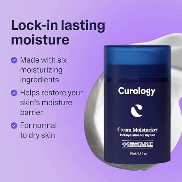 Curology Cream Moisturizer, Rich Hydrating Face Lotion for Dry Skin, with Shea Butter and Hyaluronic Acid, 1.7 fl oz - Image 4