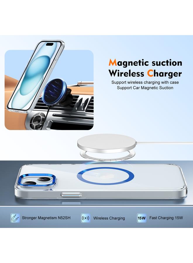 إيروريكس جراب لهاتف iPhone 14 Plus / 15 Plus Ice Feel HD شفاف MagSafe PC غطاء كامل للهاتف - Image 5