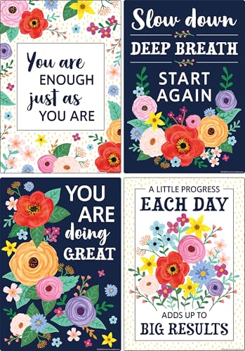 Teacher Created Resources Wildflowers Positive Sayings Educational Poster Pack TCR6624 - Image 3