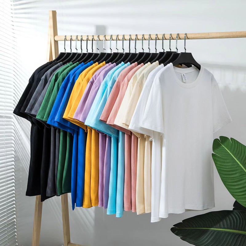 12 Color Optional Summer Solid Color Short-Sleeved T-Shirt Internet Celebrity Solid Color All-Match Soft Ins Base Top - Image 2