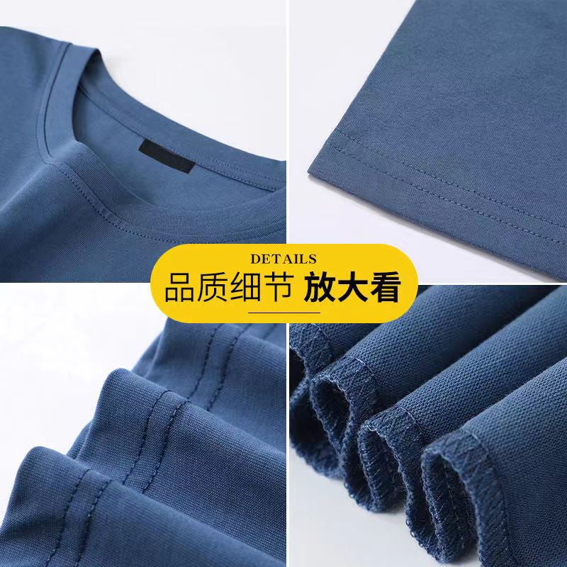 12 Color Optional Summer Solid Color Short-Sleeved T-Shirt Internet Celebrity Solid Color All-Match Soft Ins Base Top - Image 5
