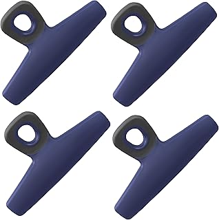 COOK WITH COLOR COOK WITH COLOR Food Clips - Chip Bag Clips Set of 4, 5 Inches Wide Heavy Duty Chip Clips, Large Bag Clips for Food  - Image 1