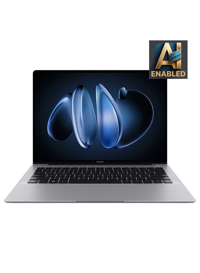 HUAWEI Matebook 14 Laptop With 14.2-Inch 2.8K (2880x1920) OLED Touch-Control Handwriting Display, Core Ultra 5-125H Processor/16GB RAM DDR5/512GB SSD/Intel Iris XE Graphics/Windows 11 Home English/Arabic Space Gray - Image 1