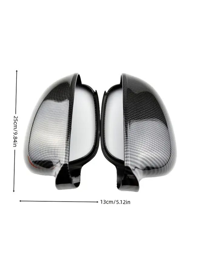 Exterior Mirror Housing Carbon Pattern For Volkswagen Golf GTI R 2003 2004 2005 2006 2007 2008 2009 - Image 2