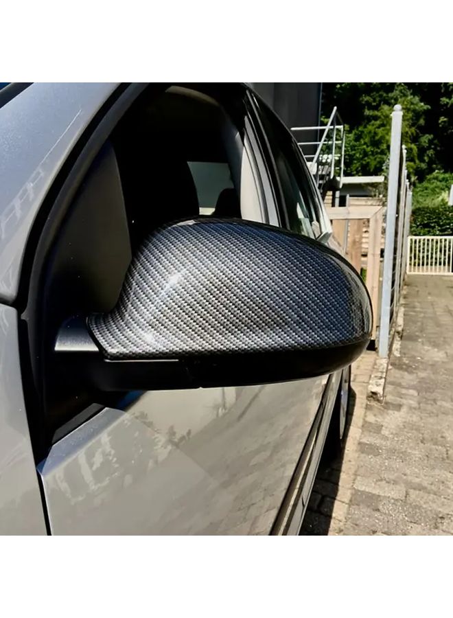 Exterior Mirror Housing Carbon Pattern For Volkswagen Golf GTI R 2003 2004 2005 2006 2007 2008 2009 - Image 3