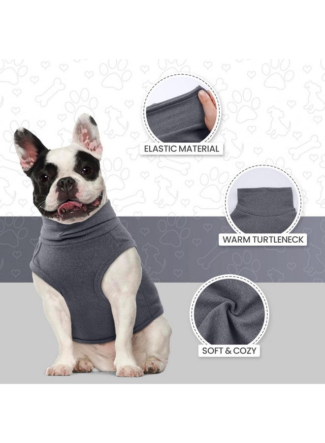 روزكيتش ROZKITCH سترات الكلاب من الصوف الناعم، سترة رياضية، بيجاما، رقبة مدورة دافئة للحيوانات الأليفة، سترة قابلة للتمدد للطقس البارد، بذلة ملابس، ملابس للكلاب الصغيرة والمتوسطة والكبيرة، ملابس للمشي والنوم، رمادي 4XL - Image 2
