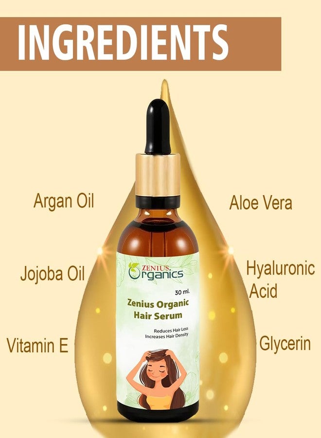 Zenius Hair Serum 30ml, Sunflower Oil, Mustard Oil And Vitamin E, For Hair Smoothening & Shine. Hair Serum for dry, frizzy hair for men and women - Image 3