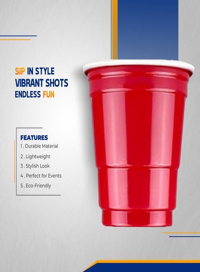 Selibration أكواب سيليبريشن قابلة لإعادة الاستخدام سعة 2 أونصة، أكواب بلاستيكية حمراء سعة 59 مل | أكواب متينة خالية من مادة BPA وآمنة للغسل في غسالة الأطباق للحفلات - مجموعة من 25 قطعة - Image 3