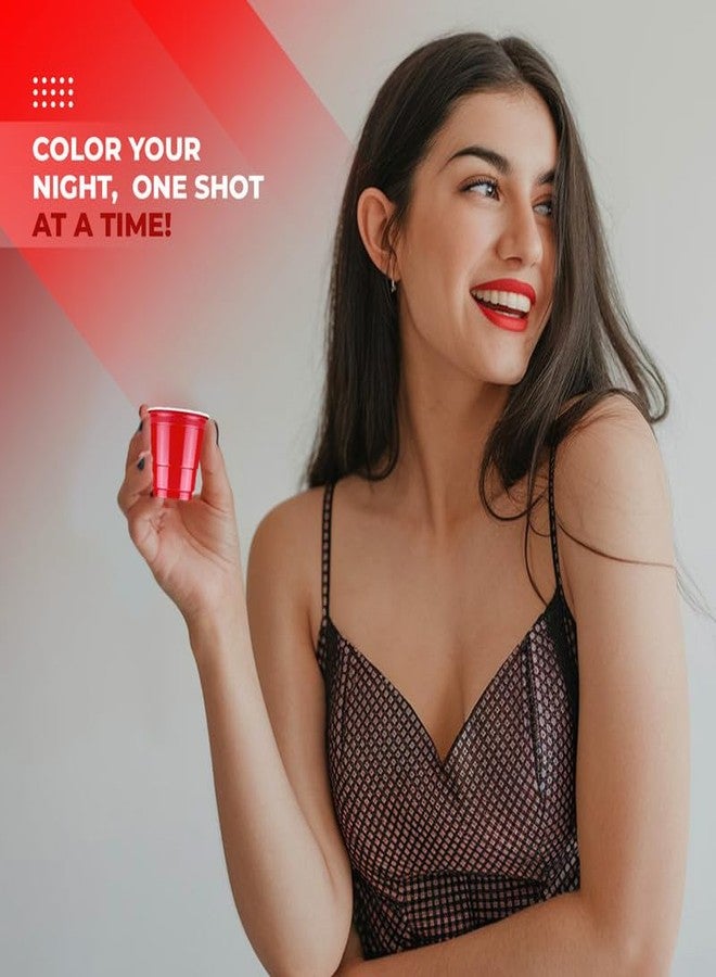 Selibration أكواب سيليبريشن قابلة لإعادة الاستخدام سعة 2 أونصة، أكواب بلاستيكية حمراء سعة 59 مل | أكواب متينة خالية من مادة BPA وآمنة للغسل في غسالة الأطباق للحفلات - مجموعة من 25 قطعة - Image 2